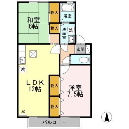 地蔵橋駅 徒歩6分 2階の物件間取画像